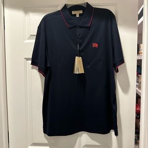 Burberry mens XL polo shirt